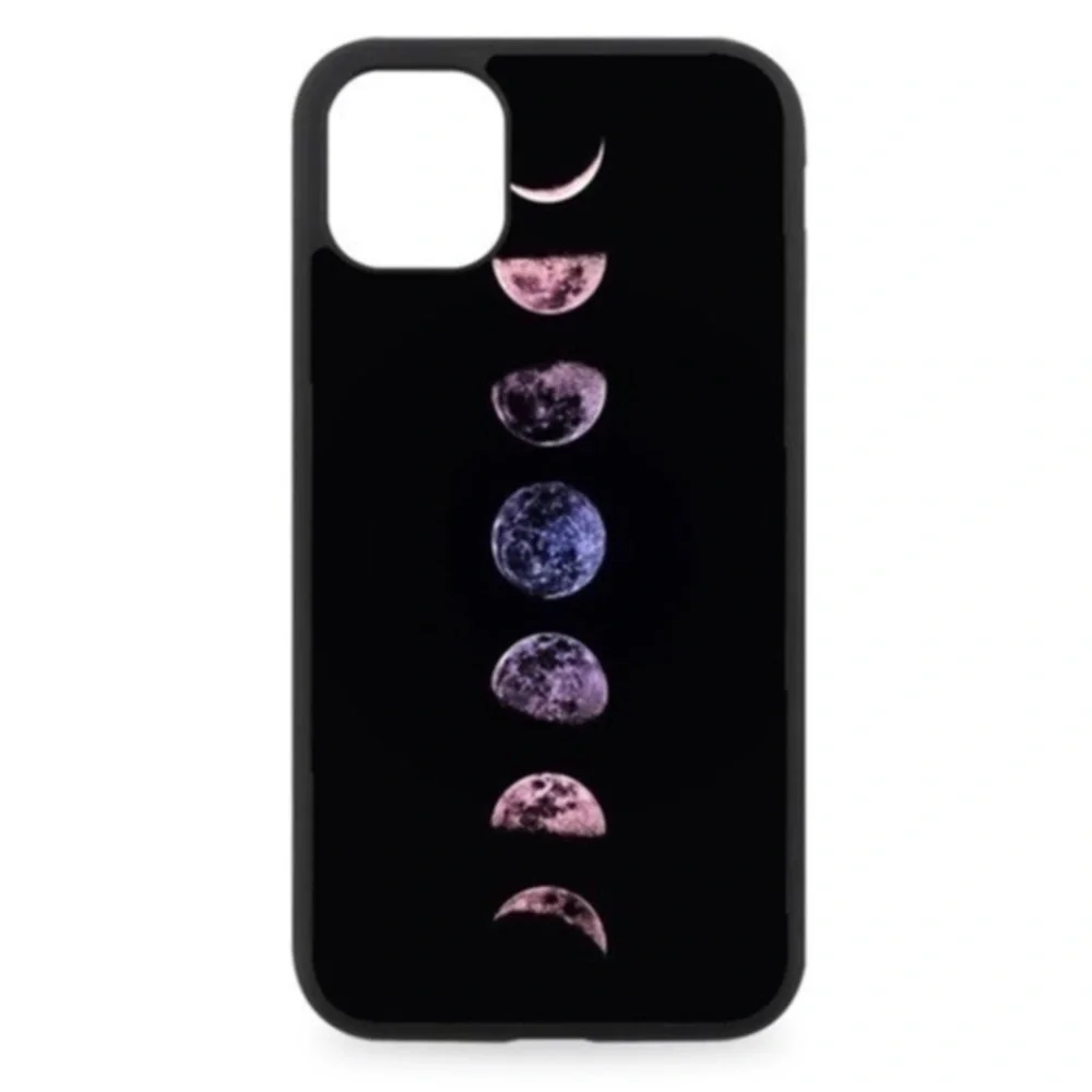 BLACK Moon Phases Phone Case